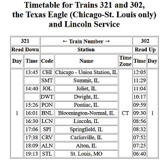321-302 timetable